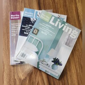 3 Martha Stewart Living Magazines Vintage February March April 1995